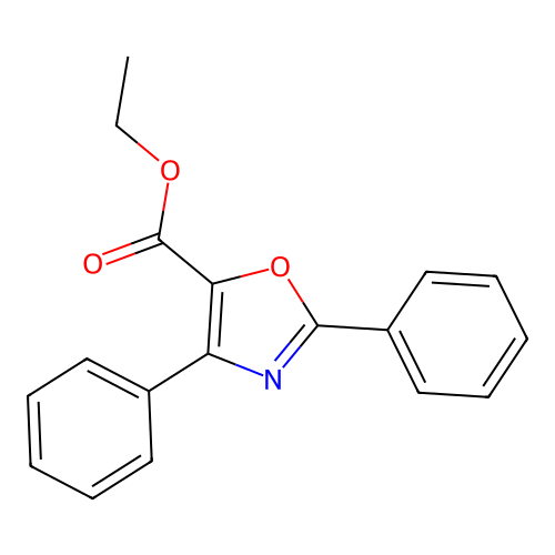 Ethyl 2,4-diphenyloxazole-5-carboxylate structure