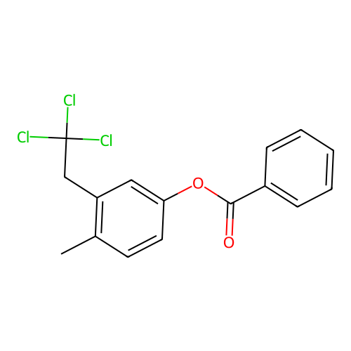 4-Methyl-3-(2,2,2-trichloroethyl)phenyl benzoate structure