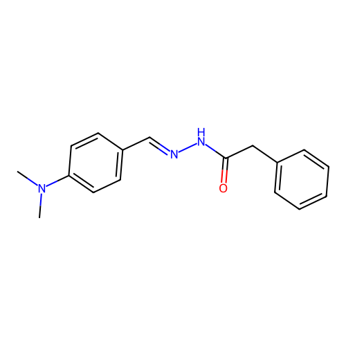 N'-[4-(dimethylamino)benzylidene]-2-phenylacetohydrazide structure
