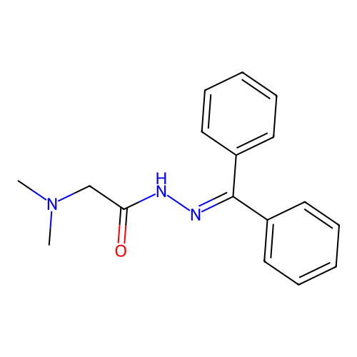 2-(dimethylamino)-N'-(diphenylmethylene)acetohydrazide structure
