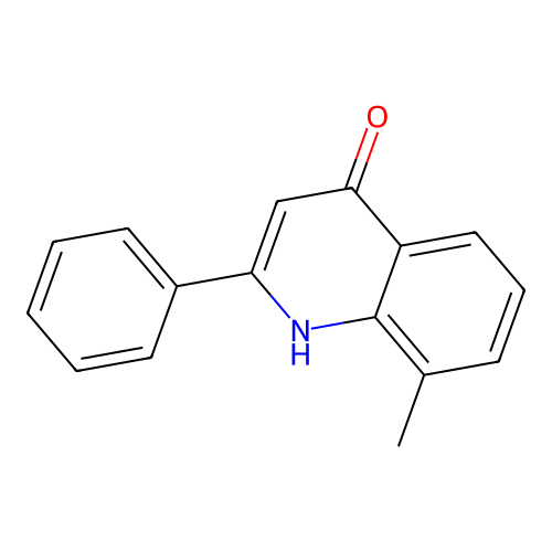 4-Hydroxy-8-methyl-2-phenylquinoline structure