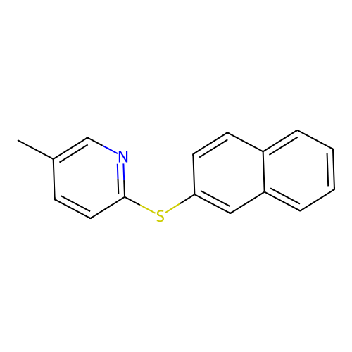 5-Methyl-2-(naphthalen-2-ylsulfanyl)pyridine structure