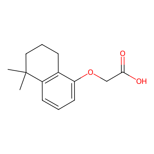 [(5,5-Dimethyl-5,6,7,8-tetrahydronaphthalen-1-yl)oxy]acetic acid structure