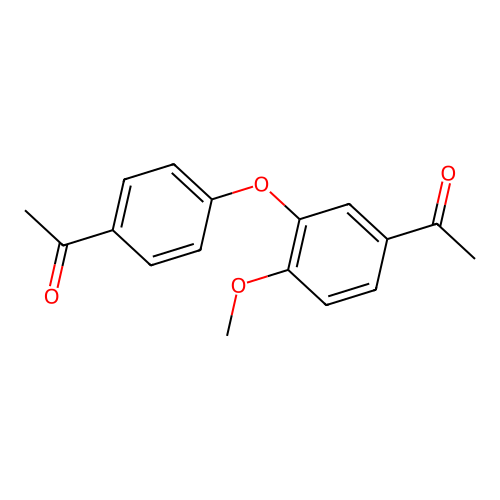 4-Acetylphenyl 5-acetyl-2-methoxyphenyl ether structure