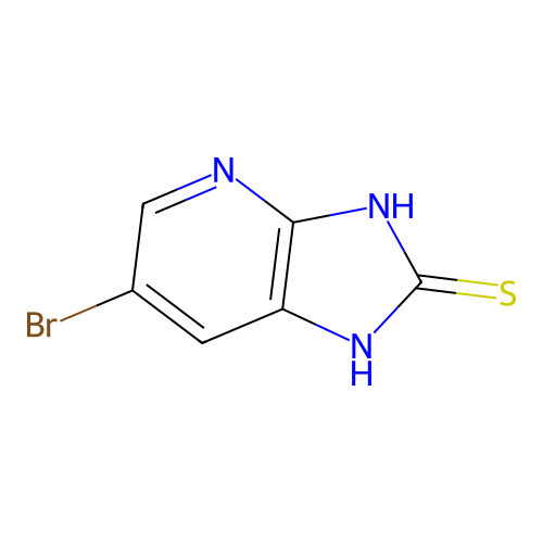 6-bromo-3H-imidazo(4,5-b)pyridine-2-thiol structure