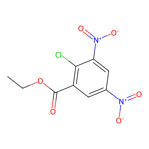 Ethyl 2-chloro-3,5-dinitrobenzoate structure