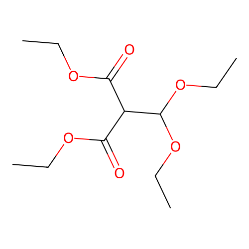 Diethyl(diethoxymethyl)propanedioate structure