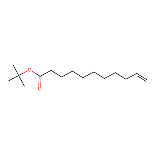 Tert-butyl undec-10-enoate structure