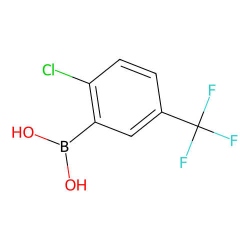 2-Chloro-5-(trifluoromethyl)phenylboronic acid structure