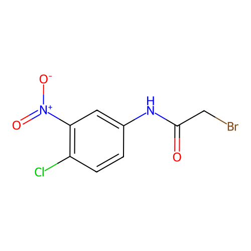 2-bromo-N-(4-chloro-3-nitrophenyl)acetamide structure