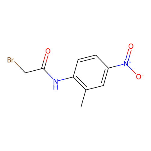 2-bromo-N-(2-methyl-4-nitrophenyl)acetamide structure