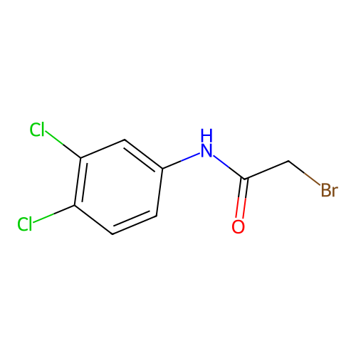 2-bromo-N-(3,4-dichlorophenyl)acetamide structure