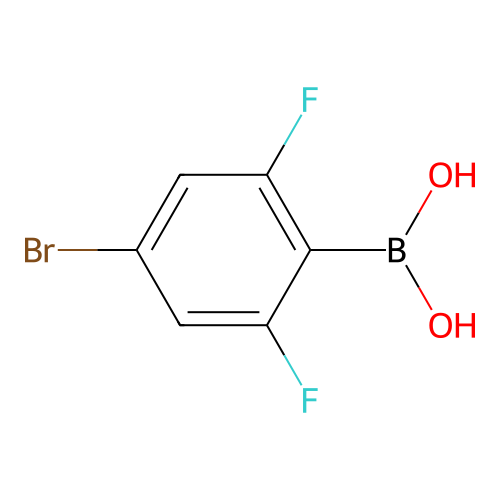 4-Bromo-2,6-difluorophenylboronic acid structure