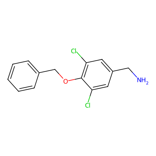 1-[4-(苄氧基)-3,5-二氯苯基]methan胺 structure