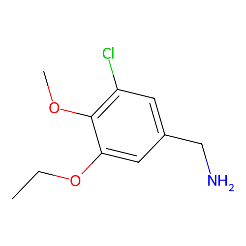 (3-Chloro-5-ethoxy-4-methoxyphenyl)methanamine structure