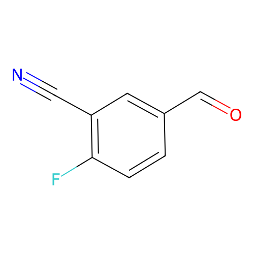 2-Fluoro-5-formylbenzonitrile structure