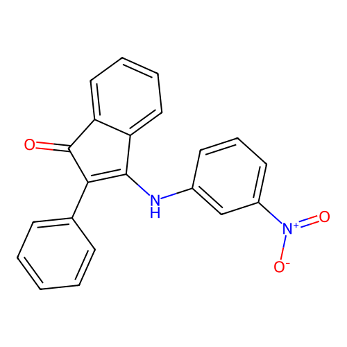 3-(3-nitroanilino)-2-phenyl-1H-inden-1-one structure