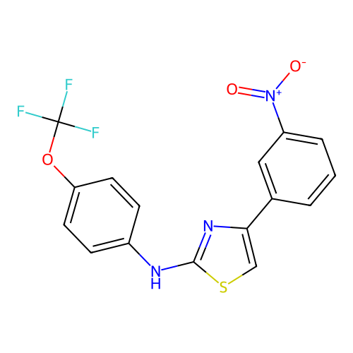 4-(3-nitrophenyl)-N-[4-(trifluoromethoxy)phenyl]-1,3-thiazol-2-amine structure