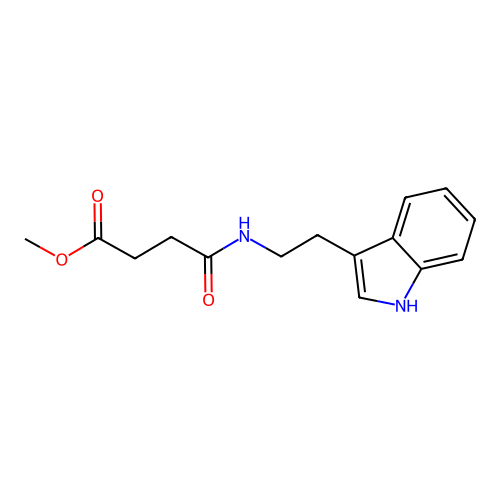 Methyl 4-{[2-(1h-indol-3-yl)ethyl]amino}-4-oxobutanoate structure