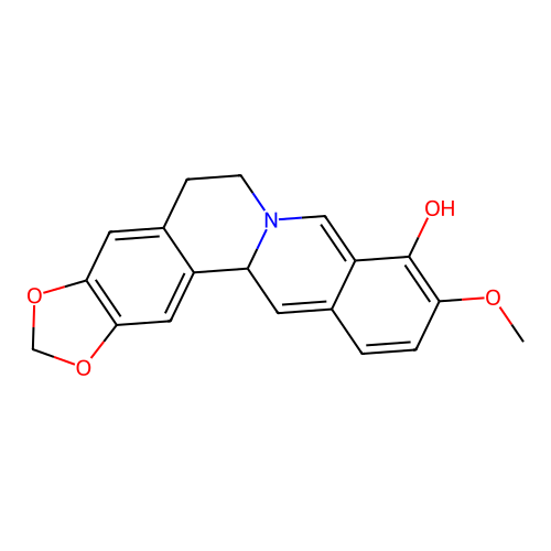Berberrubine, hydrochloride structure