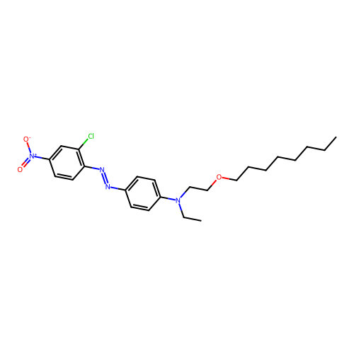 4-((2-Chloro-4-nitrophenyl)azo)-N-ethyl-N-(2-(octyloxy)ethyl)aniline structure
