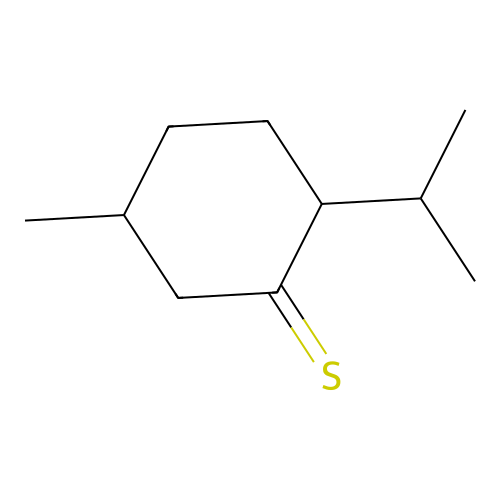 5-Methyl-2-(1-methylethyl)cyclohexanethione structure