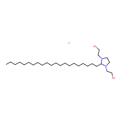 2-[2-Henicosyl-3-(2-hydroxyethyl)imidazolidin-1-ium-1-yl]ethanol chloride structure