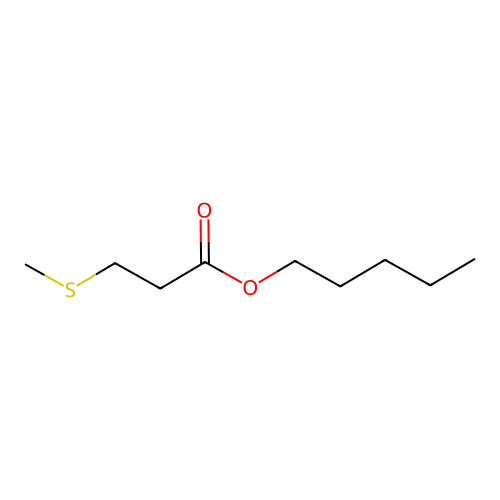 Pentyl 3-(methylthio)propionate structure