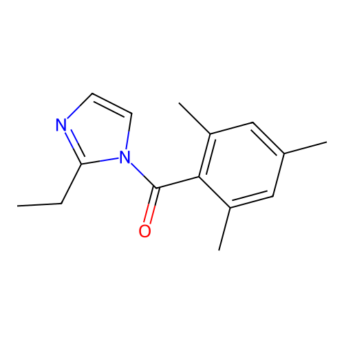 2-Ethyl-1-(2,4,6-trimethylbenzoyl)-1H-imidazole structure
