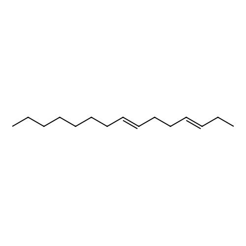 (3E,7E)-pentadeca-3,7-diene structure