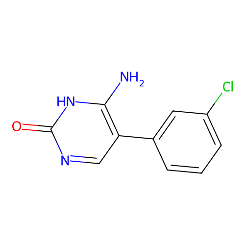 6-amino-5-(3-chlorophenyl)-1H-pyrimidin-2-one structure
