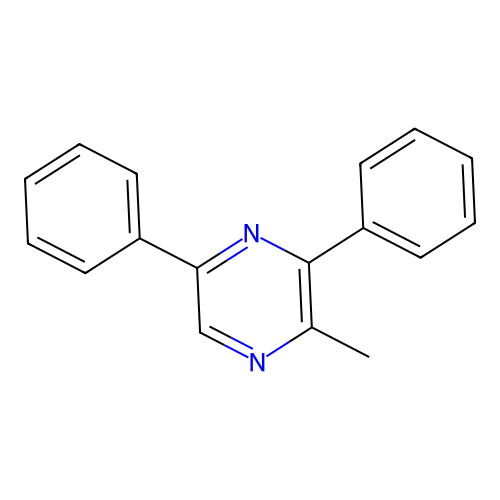 Pyrazine, 2-methyl-3,5-diphenyl- structure