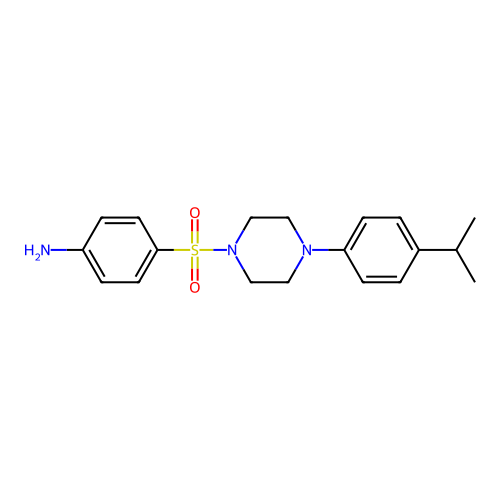 4-[4-(4-Propan-2-ylphenyl)piperazin-1-yl]sulfonylaniline structure