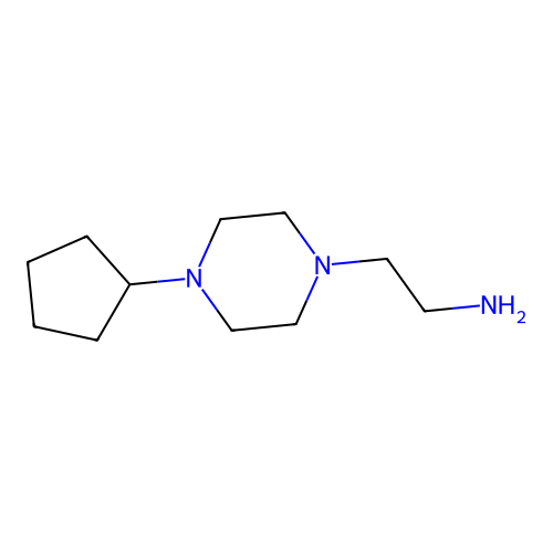 2-(4-Cyclopentylpiperazin-1-yl)ethanamine structure