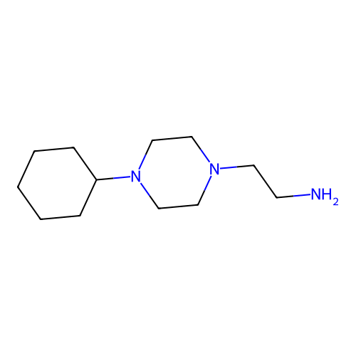 2-(4-Cyclohexylpiperazin-1-yl)ethanamine structure