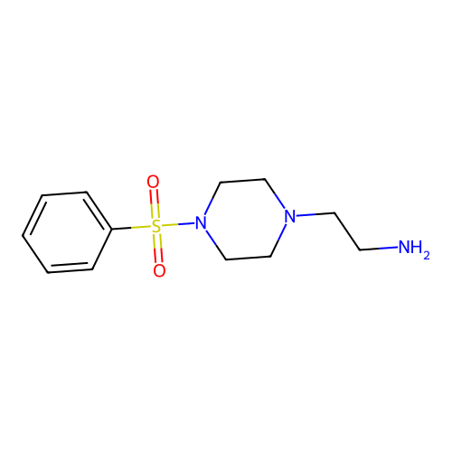 (2-[4-(Phenylsulfonyl)piperazin-1-YL]ethyl)amine structure