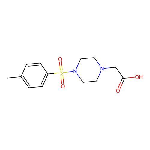 2-(4-Tosylpiperazin-1-yl)acetic acid structure