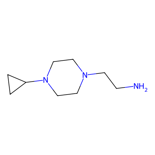 2-(4-Cyclopropylpiperazin-1-yl)ethanamine structure