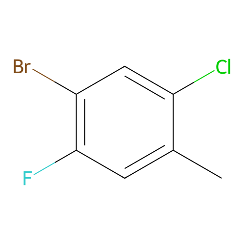 4-Bromo-2-chloro-5-fluorotoluene structure
