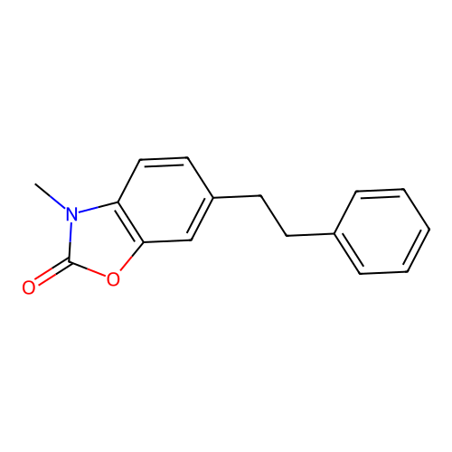 2(3H)-Benzoxazolone, 3-methyl-6-(2-phenylethyl)- structure
