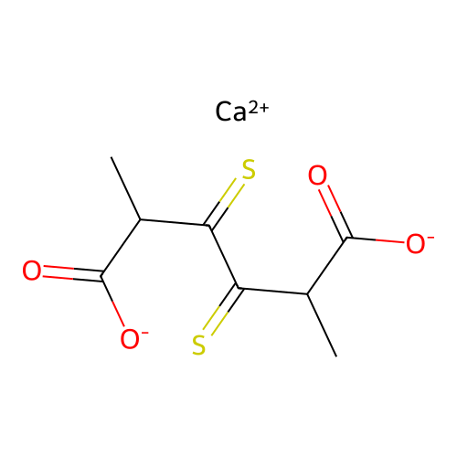 Calcium 2,5-dimethyl-3,4-dithioxoadipate structure