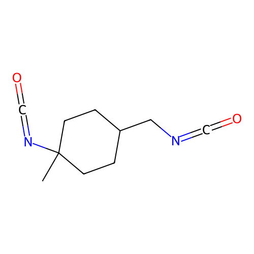1-Isocyanato-4-(isocyanatomethyl)-1-methylcyclohexane structure