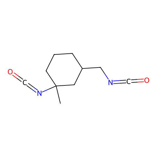 1-Isocyanato-3-(isocyanatomethyl)-1-methylcyclohexane structure