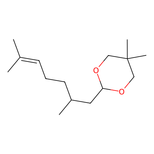 2-(2,6-Dimethyl-5-heptenyl)-5,5-dimethyl-1,3-dioxane structure