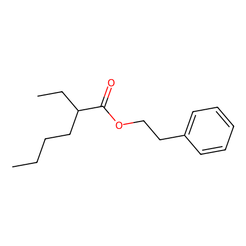 2-Phenylethyl 2-ethylhexanoate structure