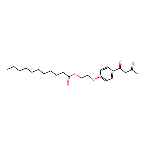 2-[4-(1,3-Dioxobutyl)phenoxy]ethyl undecanoate structure