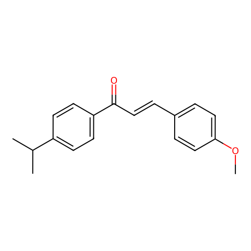 4'-Isopropyl-4-methoxychalcone structure