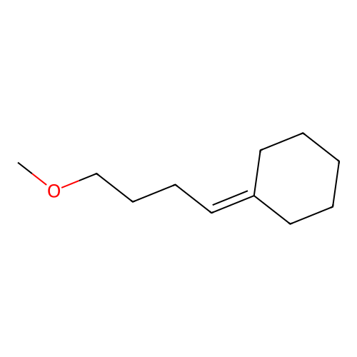 (4-Methoxybutylidene)cyclohexane structure
