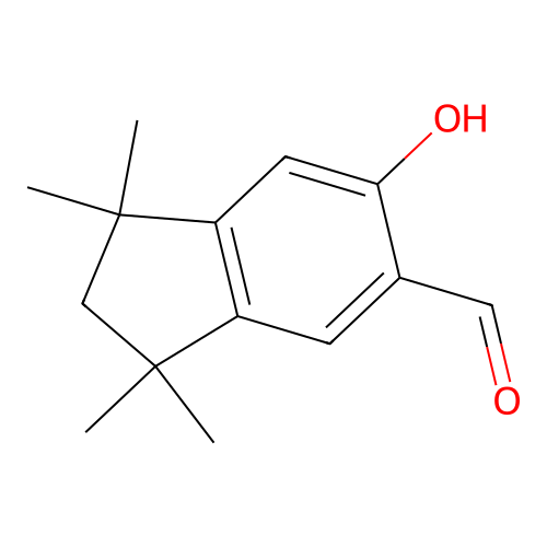 6-Hydroxy-1,1,3,3-tetramethylindan-5-carbaldehyde structure