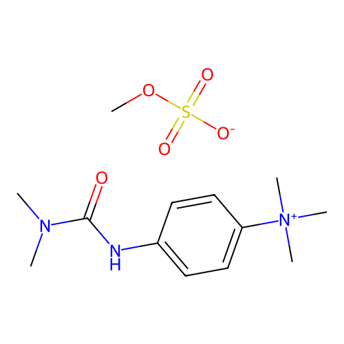 4-(((Dimethylamino)carbonyl)amino)-N,N,N-trimethylanilinium methylsulphate structure